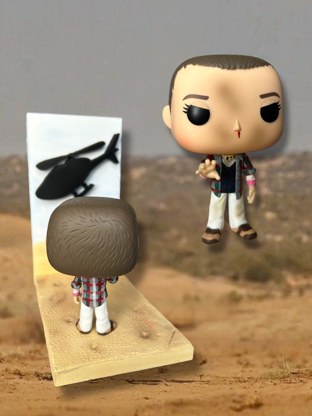 Pop stranger things moment eleven Vs hélicoptère