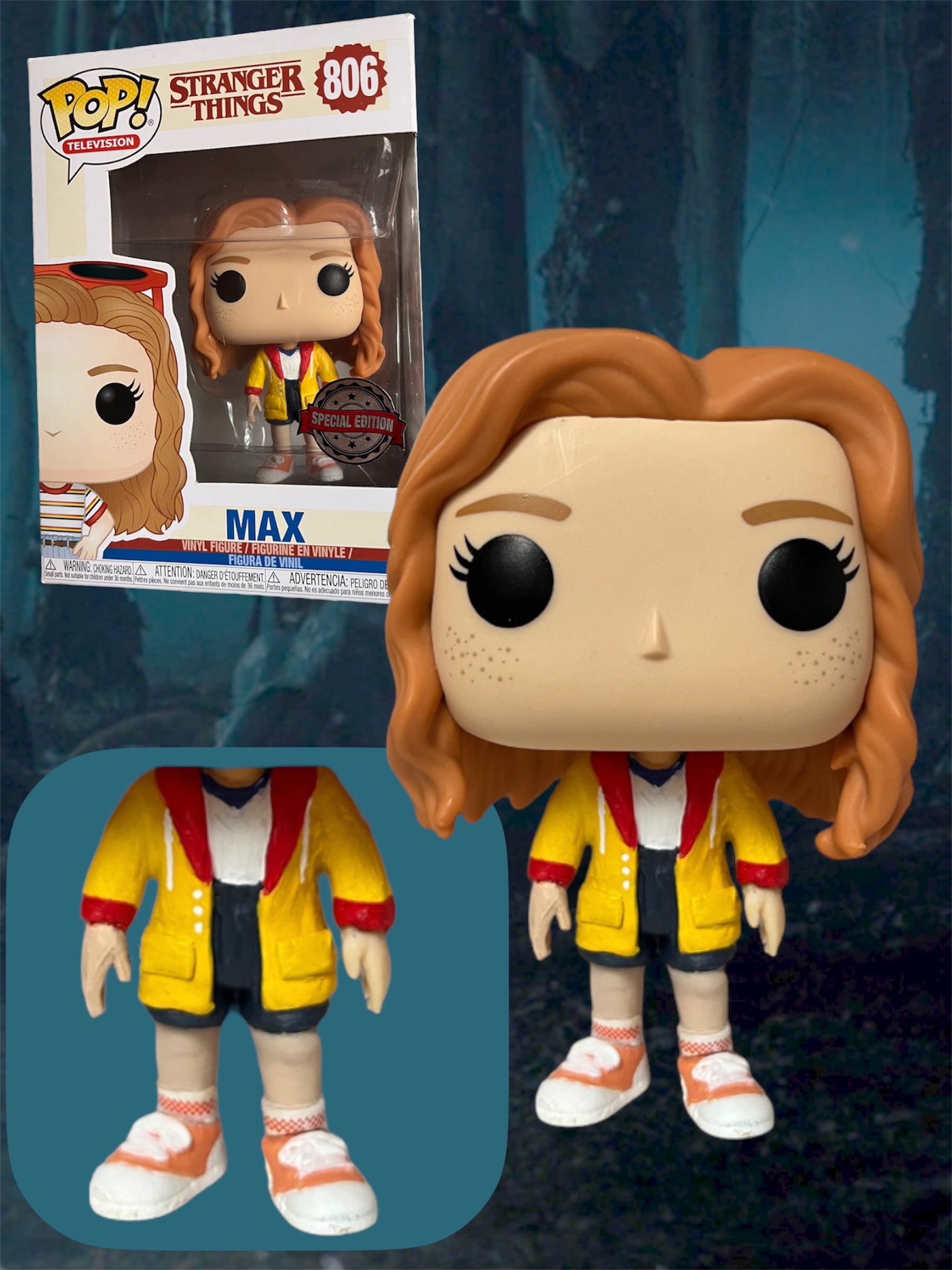 Pop stranger things Max avec manteau
